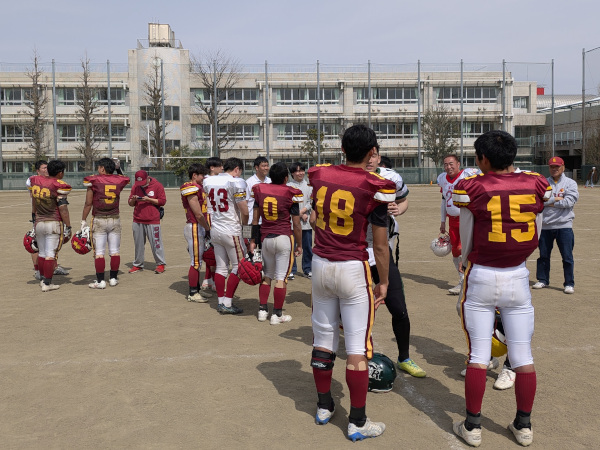 OB戦試合後の交流写真